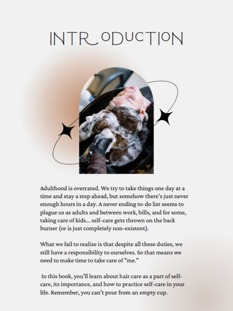 How Hair Care is Also Self Care E - Book - Alasandra & Co., LLC
