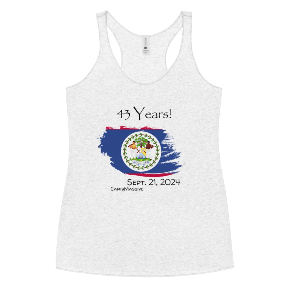 Belize Independence 2024 - Women's Racerback Tank - Alasandra & Co., LLC