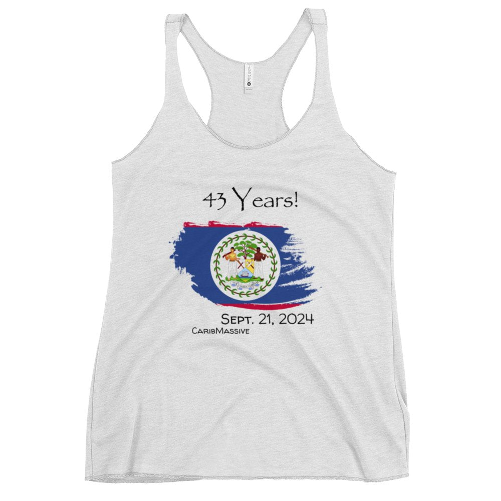 Belize Independence 2024 - Women's Racerback Tank - Alasandra & Co., LLC