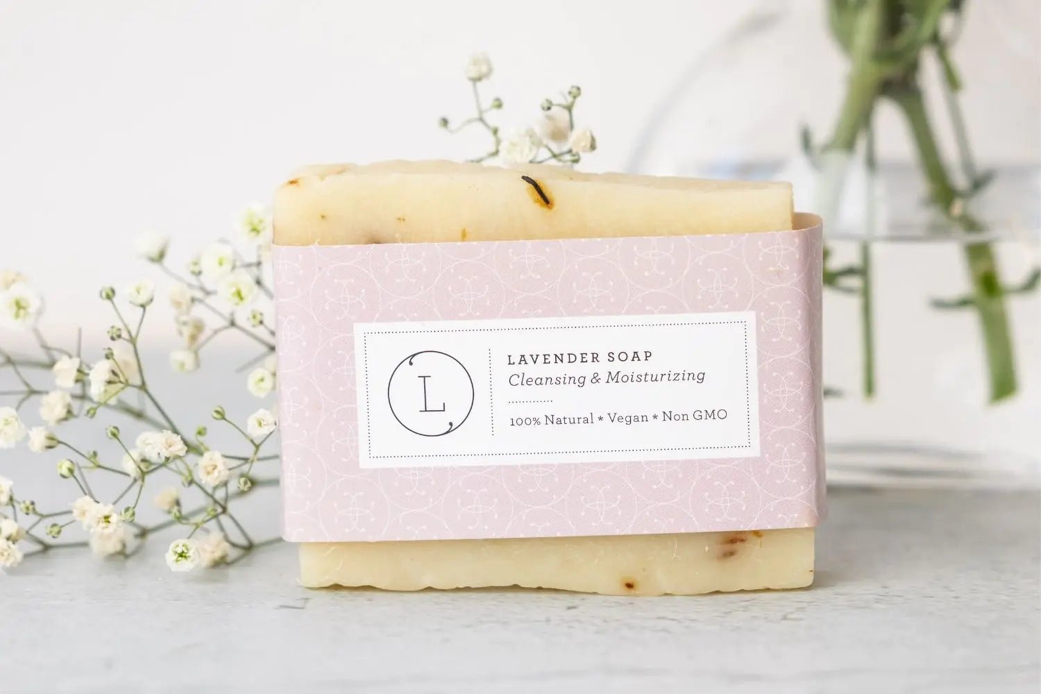 Lavender Soap Bar, Natural Handmade Soap, Vegan Skincare gift - Alasandra & Co., LLC