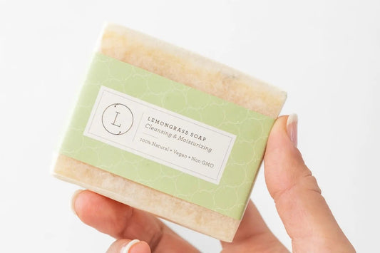 Lemongrass Natural Soap Bar, Handmade Body Soap Gift - Alasandra & Co., LLC